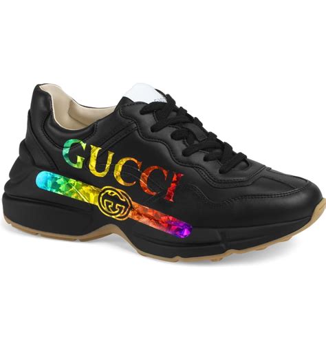 gucci rhyton rainbow sneakers